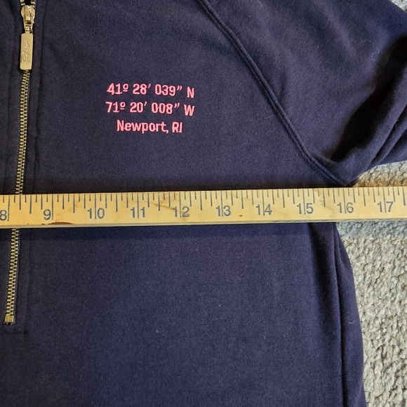 Lily Pulitzer Newport Skipper Solid Popover XS Coastal Grandma Preppy - Picture 7 of 13